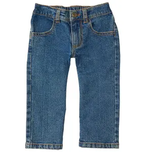 Jeans morbidi estivi per bambini in puro cotone all'ingrosso di alta qualità in Denim per neonati pantaloni per bambini tutti abbinati a pantaloni di vendita calda solidi