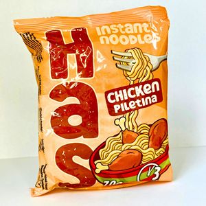 Has Instant Chicken <b>Noodles</b> 70g Fried Wheat Flour 3 Min Cook Time 18% Fat <b>HALAL</b> HACCP ISO IFS Certified 12 Months Shelf Life - Product Image 6