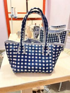 Custom made Handmade Quilted Cotton Tote Bag Lightweight & Reusable. Ideal for office and gifting - Product Image 5