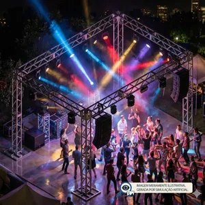 Kit de rails rectangulaires AL-25 en aluminium 4 x 6 x 4m - Product Image 2