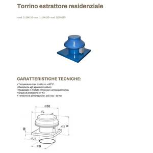 Extractor de Aire Residencial Tecnosystemi Torrino de Alto Rendimiento para Uso Doméstico - Product Image 2