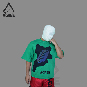 เสื้อยืดทรงบ็อกซี่ แขนสั้น สีเขียวป่า คุณภาพสูง สำหรับผู้ชาย คอกลม ทรงโอเวอร์ไซส์ พิมพ์ลายดิจิทัล ยูนิเซ็กส์ เป็นมิตรกับสิ่งแวดล้อม - Product Image 2