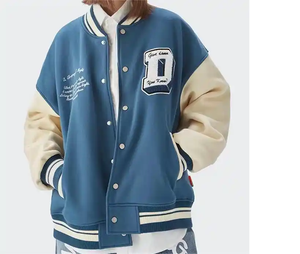 Chaqueta Varsity Bordada Personalizada de Alta Calidad, Chaqueta de Invierno con Forro Polar Grueso Estándar para Hombre, Marca Personalizada - Product Image 2