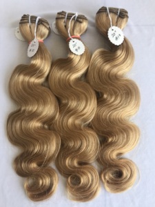 Cambodian Cuticle Aligned Remy Virgin 20" <b>Body</b> <b>Wave</b> Bundle Single Donner #10 Colour Indian Hair Christmas Wholesale Vendor - Product Image 3