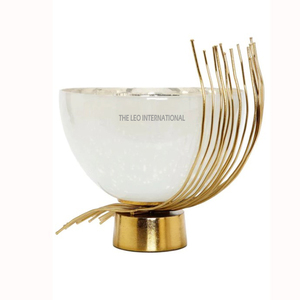 Bol décoratif de dessert en laiton sans danger pour les collations plat décoratif pour cadeaux et décoration conception de fleurs japonaises - Product Image 6