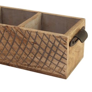 Porte-couverts en bois à 3 compartiments de qualité supérieure à bas prix de l'exportateur indien - Product Image 6