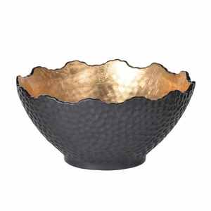 Tazón de almacenamiento decorativo fundido de Metal de Color dorado, frutas secas, nueces, aperitivos, dulces, duradero para fiesta - Product Image 6