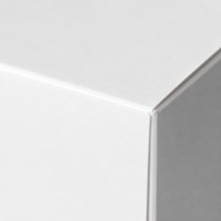 Boîte d'expédition verticale blanche de luxe en carton, personnalisable, pour l'emballage et l'expédition, modèle vierge en gros