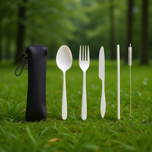 Set di posate sostenibili in RPET per uso promozionale - Product Image 3