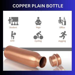 Botella de cobre de calidad superior elegante diseño impreso Ayurvédico a prueba de fugas conjunto libre de deportes viaje decoración del hogar bebida directa - Product Image 2