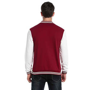 Veste de baseball en cuir pour hommes de qualité supérieure, vente en gros, veste de baseball unie pour hommes, veste de baseball à lettres - Product Image 3