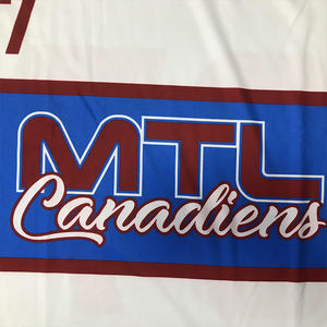 Maillot de hockey sur glace de haute qualité avec logo personnalisé, technique d'impression par sublimation uniforme OEM, sport en polyester haute visibilité - Product Image 5