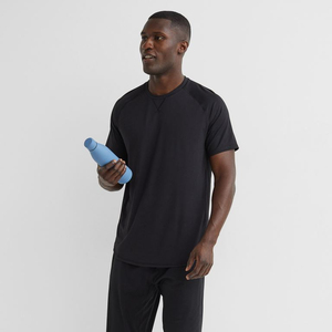 Camisetas de algodón de buena calidad hechas a medida para hombre, Camiseta de cuello redondo, camisetas transpirables ligeras para hombre - Product Image 1