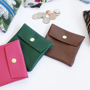 Genuine Leather Wholesale Custom New <b>Cute</b> Design Simple Small Coin <b>Purse</b> - Product Image 3