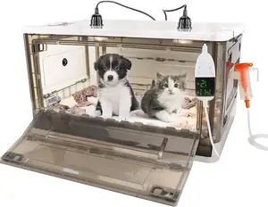 PETTIC Pet Oxygen Cage Puppy Box Incubator for Newborn Puppies Kittens Incubator