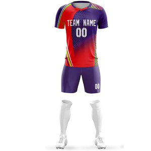 100% conjunto de poliéster uniformes de fútbol sublimados de Sialkot Pakistán uniforme de fútbol chándal de fútbol ropa de fútbol - Product Image 2