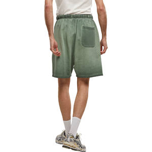 กางเกงขาสั้นผ้าคอตตอนแบบลำลองสำหรับผู้ชาย, กางเกงวอร์มผ้าฝ้าย100% เอวปานกลางระบายอากาศได้ดีทนทานผลิตในปากีสถาน - Product Image 3