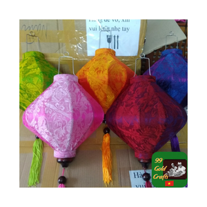 โคมไฟผ้าไหมงานทำมือสไตล์เวียดนามโคมไฟไม้ไผ่ตกแต่งแบบพรีเมี่ยม - Product Image 5