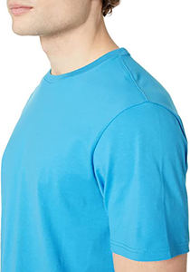 Camiseta de Manga Corta para Hombre, de Poliéster/Algodón, Cómoda, Elástica, Tallas Grandes, Logotipo Personalizado, Transpirable, Ecológica, 220 GSM - Product Image 3