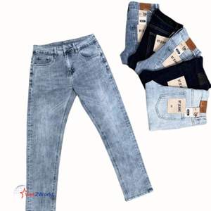 Pantalones vaqueros ajustados de cintura alta para mujer Moda Europea personalizada 3 opciones de color-Pantalones bombachos formales informales de cintura media Denim ODM Supply - Product Image 4
