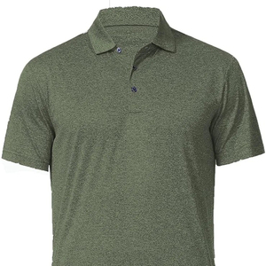 Polo pour homme en coton de haute qualité Polo vierge anti-rides imprimé personnalisé en gros de l'usine vietnamienne - Product Image 1