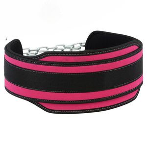 Ceinture d'entraînement de trempage d'haltérophilie de haute qualité avec chaîne en cuir Pull Up Dip Ceinture pondérée Ceinture de trempage d'haltérophilie - Product Image 5