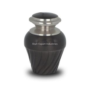 Mini urna de cremación conmemorativa de recuerdo de Color esmaltado, urnas funerarias de Metal decoradas para cenizas humanas, suministros funerarios, urnas - Product Image 4