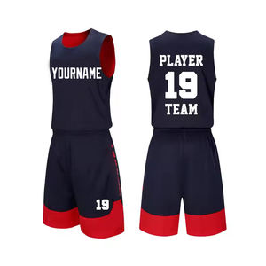 Uniforme de basket-ball personnalisé unisexe de haute qualité 100% polyester ensemble de maillots et shorts sans manches antibactériens pour toutes les saisons - Product Image 2