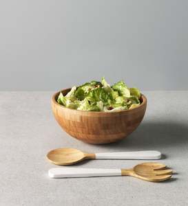 Nuevo cuenco de madera para servir ensaladas, nuevo mejor diseño único, utensilios de cocina, decoración del hogar, decoración de mesa, Hotel, restaurante, hecho en India - Product Image 4