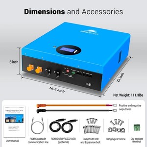Module de batterie de stockage d'énergie au lithium-ion SUNGOLD avec affichage pour système d'énergie solaire - Product Image 3