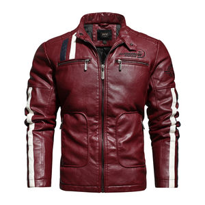 Veste de motard en cuir pour homme Veste parka en matériau de qualité supérieure Manteau de motard pour homme - Product Image 3