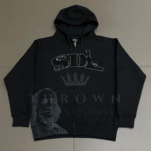 Sudadera con capucha de algodón de alta calidad para hombre, estilo oversize, con hombros caídos, de gran gramaje, OEM, superventas, fabricante SDL - Product Image 2