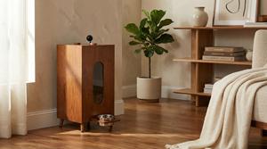 Mangeoire <span class=keywords><strong>pour</strong></span> animaux <span class=keywords><strong>de</strong></span> compagnie en bois <span class=keywords><strong>de</strong></span> noyer en gros |   Distributeur <span class=keywords><strong>de</strong></span> nourriture par gravité grande capacité |   Contrôle manuel des portions <span class=keywords><strong>pour</strong></span> chats et chiens - Product Image 2