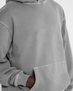 Sweats à capuche pulls vierges pour hommes Logo personnalisé qualité de luxe sweat à capuche pour hommes Streetwear 400-500gsm sweat à capuche lourd - Product Image 4