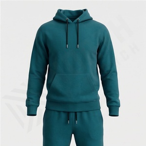 Conjunto Deportivo de Pantalones y Sudadera con Capucha de Felpa de Algodón de Calidad para Hombre, Lavado Ácido, Estilo Jogger, para Gimnasio, Fitness, Color Personalizado - Product Image 1