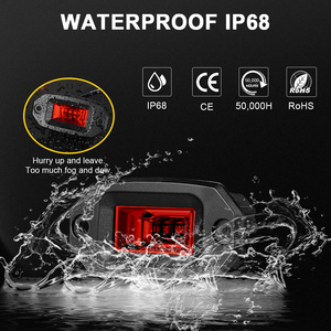 En stock : Projecteurs LED encastrés 20W à faisceau large, mini feux antibrouillard LED, feux de pare-chocs pour camion, pick-up, UTV, VTT, SUV, bateau, voiture - Product Image 5