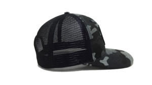 Vente en gros de quantité minimale de commande basse Camouflage Black Mesh Back Trucker Hat avec logo personnalisé, Vintage & Classic Fashion pour adulte, Made in Vietnam - Product Image 4