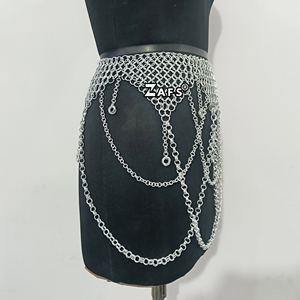 กระโปรงโซ่ติดกระดุมอลูมิเนียมกระโปรงยุคกลางทำมือสำหรับคอสเพลย์เรเนซองส์แฟร์ - Product Image 2