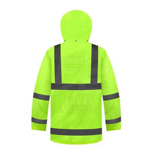 Chaqueta de Seguridad Reflectante Impermeable para Hombre con Detección de Agujas, Ropa de Trabajo Transpirable de Nailon/Poliéster - Product Image 2
