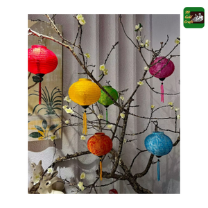 Lanterne en soie de bambou faite à la main pour la décoration de jardin de maison de fête de mariage - Product Image 1