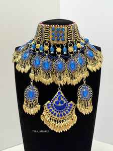 Wholesale Price Customized Indian <b>Jewelry</b> for Women Antique <b>Handmade</b> Necklace,Earrings & Mang Tikka Bridal Jewellery Sets Adults - Product Image 2