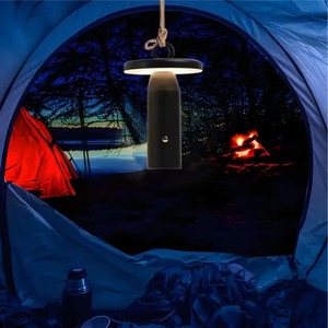 Lámpara de Camping LED Recargable Minimalista Moderna con Pantalla de Metal y Diseño Novedoso - Luz Nocturna para Exteriores y Uso en Mesa - Product Image 3
