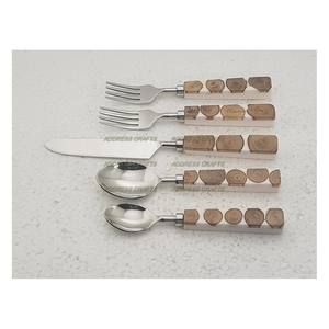 American Style Stainless Steel Flatware Cutlery <b>Set</b> & Resin Handle Best Quality for Restaurant Hotel Wedding Party Flatware <b>Set</b> - Product Image 3