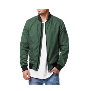 2024 último modelo de chaqueta bomber personalizada de moda para adultos con costuras de nailon para hombres - Product Image 6