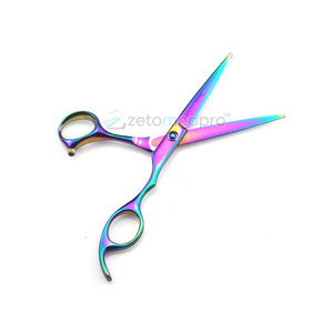 กรรไกรตัดผมเรนโบว์ไทเทเนียม สำหรับร้านเสริมสวย กรรไกรตัดผมเรนโบว์ไทเทเนียม สำหรับช่างผมมืออาชีพ - Product Image 4