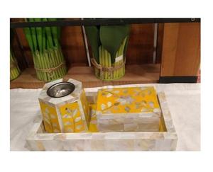 Plateaux de service en étoile avec incrustation d'os artisanale de qualité supérieure pour hôtels et restaurants Inde Ustensiles de cuisine de qualité - Product Image 1