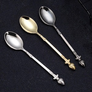 Cucharas DE BODA indias hechas a mano tradicionales de metal inoxidable elegantes para servir la cena té café y sopa - Product Image 1