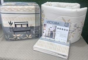 Elegante Juego de Ropa de Cama de Algodón Puro con Edredón Ultra Suave y Fundas de Almohada, Esenciales de Lujo para Dormitorio y Hotel - Product Image 5