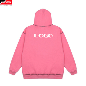 Pakistán hizo 100% algodón polar transpirable moda Color contraste Puff impreso sudaderas con capucha hombres invierno con capucha venta al por mayor precio bajo - Product Image 4