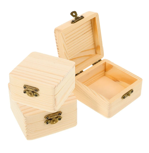 Caja de Joyería de Madera de Última Moda, con Logotipo Personalizado, 3 Piezas de Diferentes Tamaños, Caja de Regalo de Joyería de Madera - Product Image 5